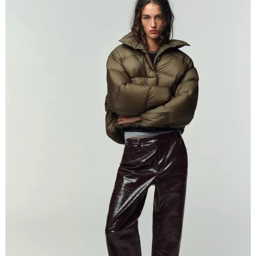 Olive Puffer Jacket - Women's Short Down Coat